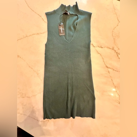 Express Green Sleeveless Sweater - Picture 1 of 4